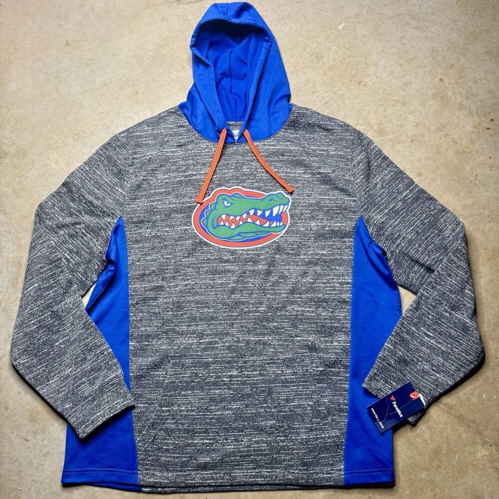 Florida Gators Hoodie Pullover Men's XXL NWT Fanatics NCAA Blue Gray Lightweight